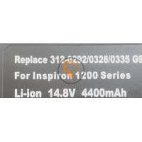 Акумуляторна батарея Dell J9453 Inspiron 2200 4400mAh
