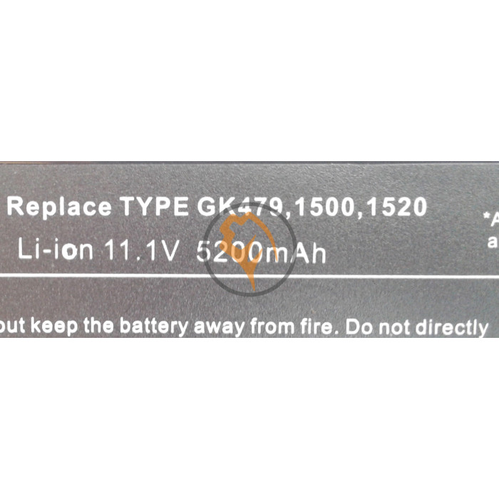 Акумуляторна батарея Dell GK479 Inspiron 1520 5200mAh