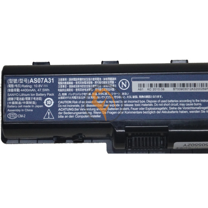 Оригінальна акумуляторна батарея Acer Aspire 2930 AS07A31 48Wh