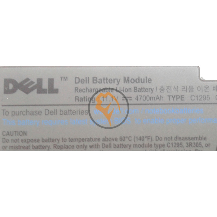 Оригінальна акумуляторна батарея Dell C1295 Latitude D600 4700mah
