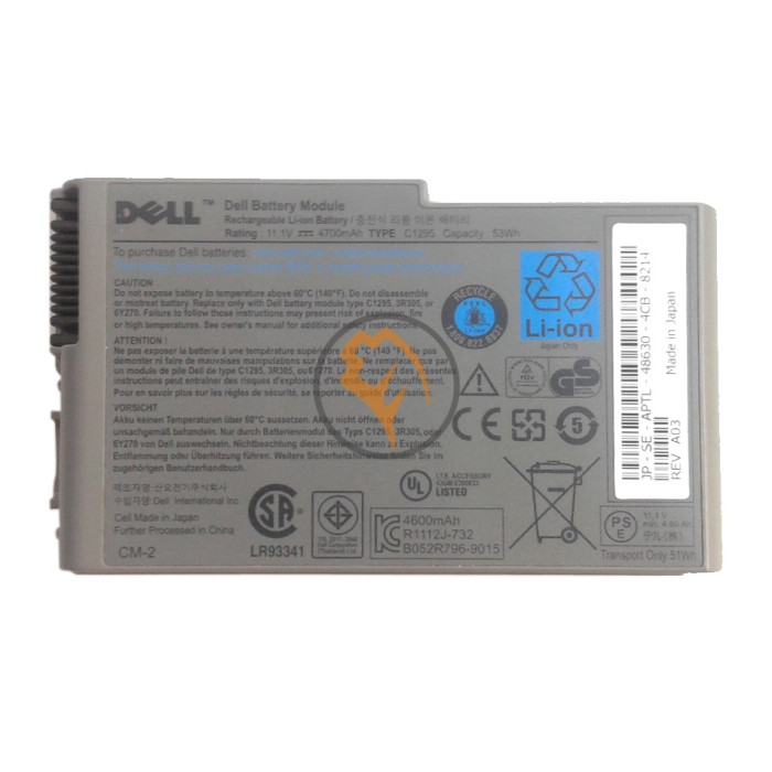 Оригінальна акумуляторна батарея Dell C1295 Latitude D600 4700mah
