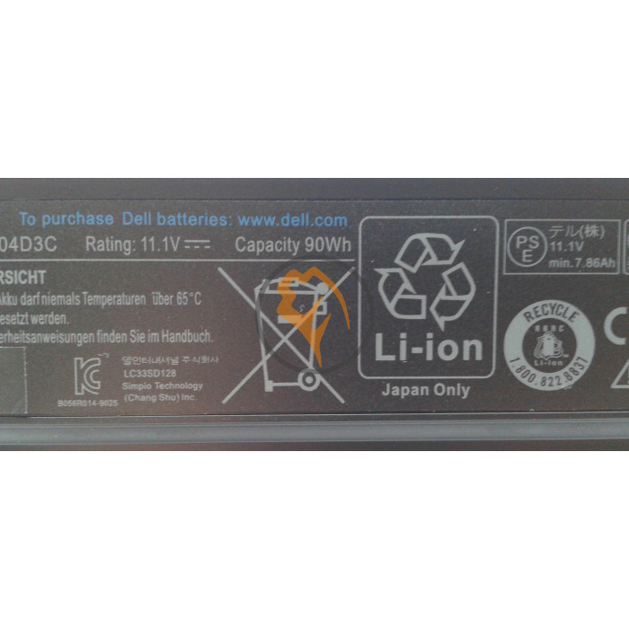 Оригінальна акумуляторна батарея Dell CYDWV Vostro 3400 8460mah