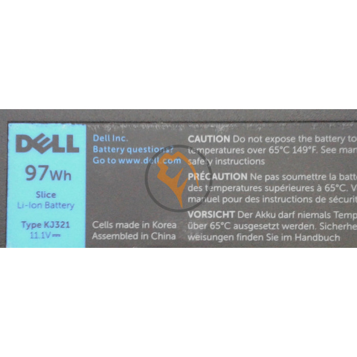 Оригінальна акумуляторна батарея Dell KJ321 Latitude E6420 8700mah