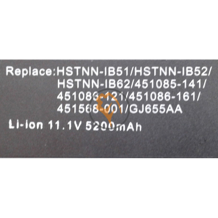 Акумуляторна батарея HP Compaq GJ655AA 550 11.1V 5200mAh