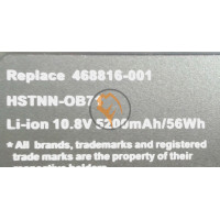 Акумуляторна батарея HP Compaq HSTNN-OB71 Pavilion DV3000 5200mAh