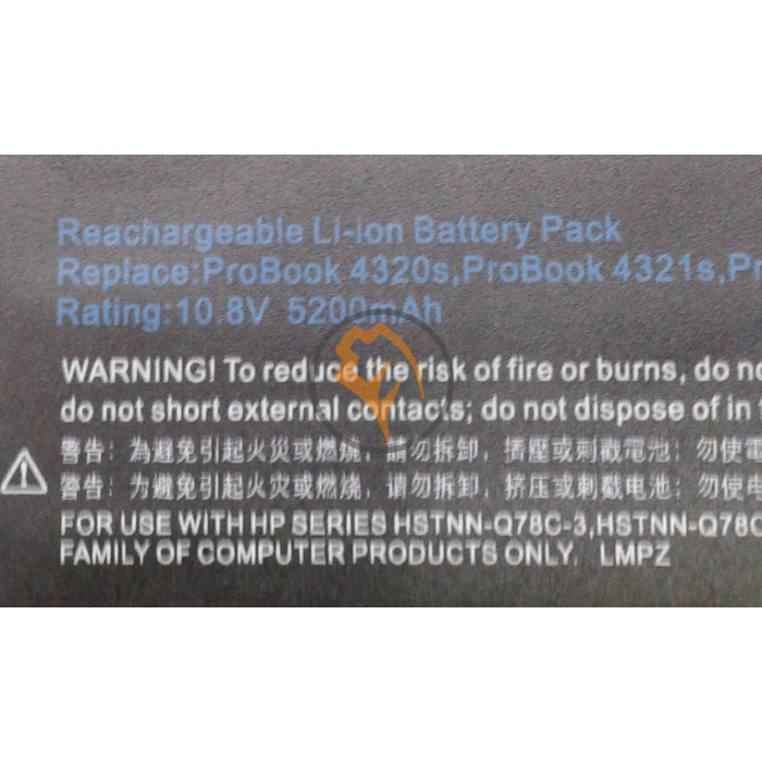 Акумуляторна батарея HP Compaq HSTNN-IB1A ProBook 4320s 5200mAh 