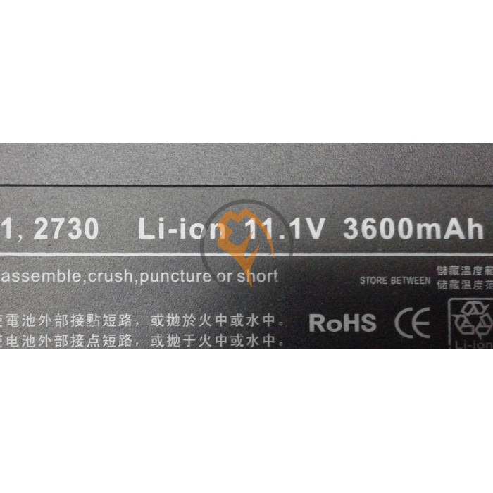 Акумуляторна батарея HP Compaq AH547AA 2710p 3600mAh