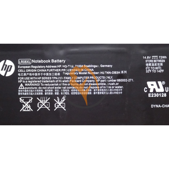 Оригінальна акумуляторна батарея HP Envy LR08XL 4750mAh