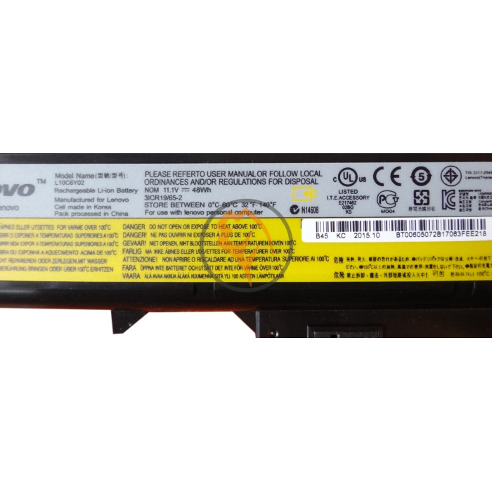 Оригінальна акумуляторна батарея Lenovo IdeaPad G460 57Y6454 48Wh
