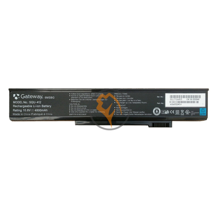 Оригінальна акумуляторна батарея Gateway SQU-412 4800mAh