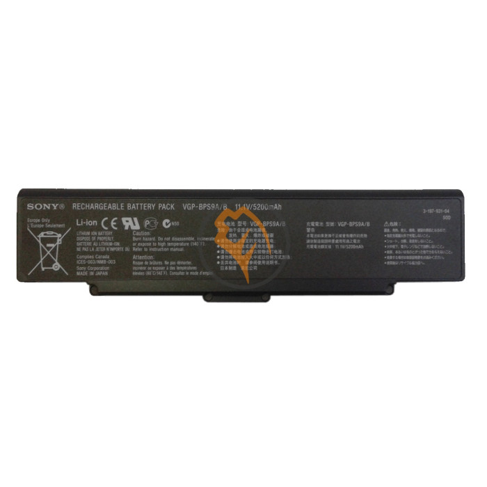 Оригінальна акумуляторна батарея Sony VGP-BPS9 5200mAh