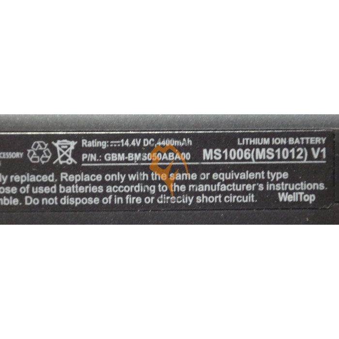 Оригінальна акумуляторна батарея MSI MS1006 4400mAh