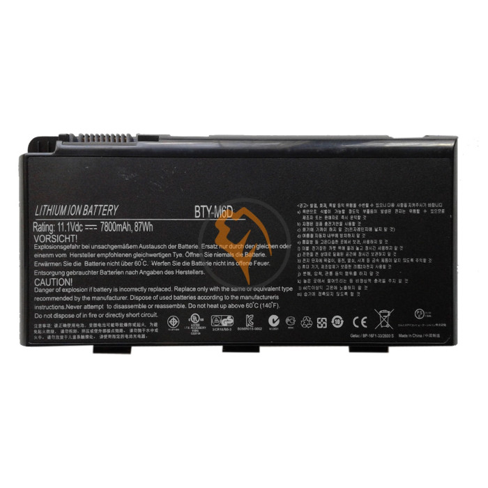 Оригінальна акумуляторна батарея MSI BTY-M6D 7800mAh