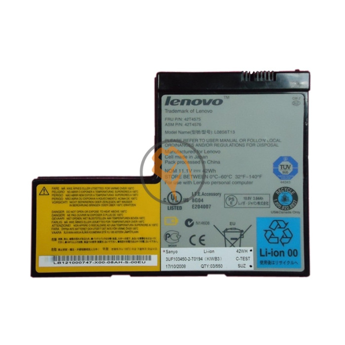 Оригінальна акумуляторна батарея Lenovo L08S6T13 4400mAh