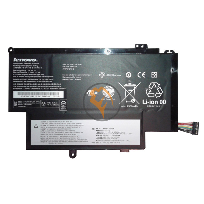 Оригінальна акумуляторна батарея Lenovo 45N1705 3180mAh
