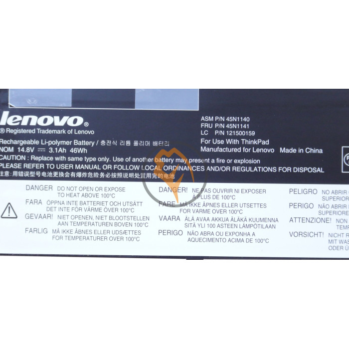 Оригінальна акумуляторна батарея Lenovo 45N1140 3100mAh