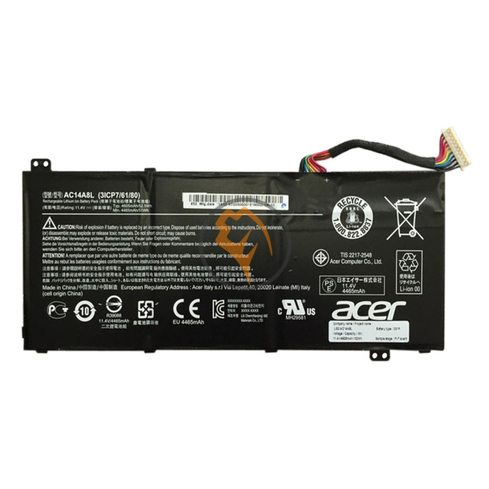Оригінальна акумуляторна батарея Acer AC14A8L Aspire VN7-571 4605mAh