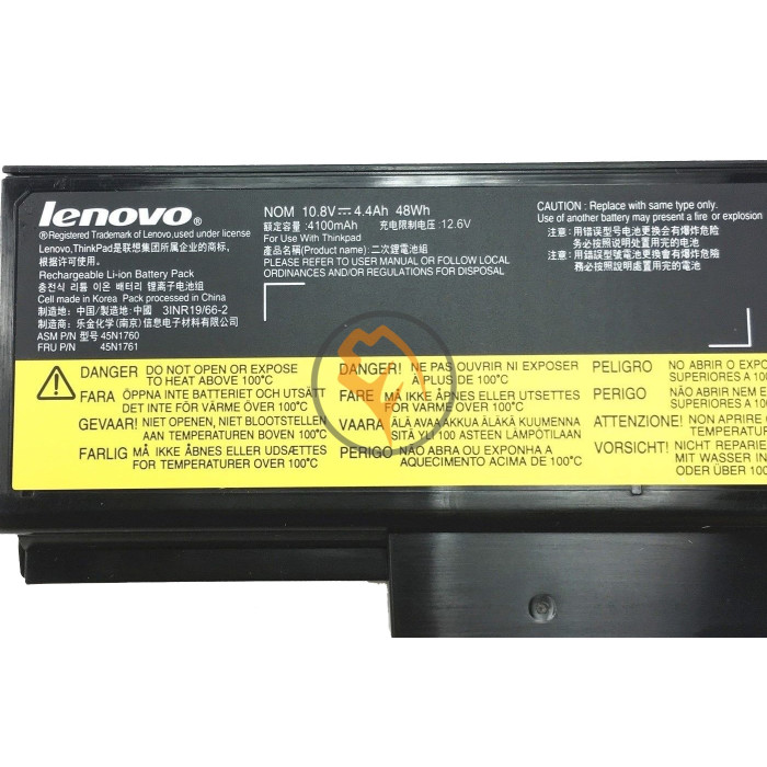 Оригінальна акумуляторна батарея Lenovo ThinkPad Edge E550 45N1762 48Wh