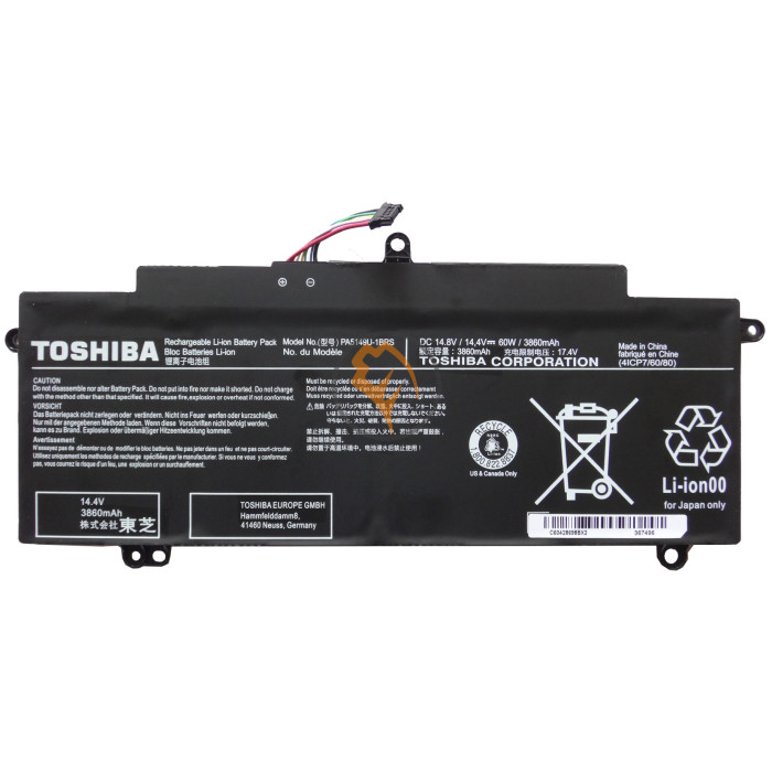 Оригінальна акумуляторна батарея Toshiba PA5149U-1BRS Tecra Z50-A-11H 60Wh