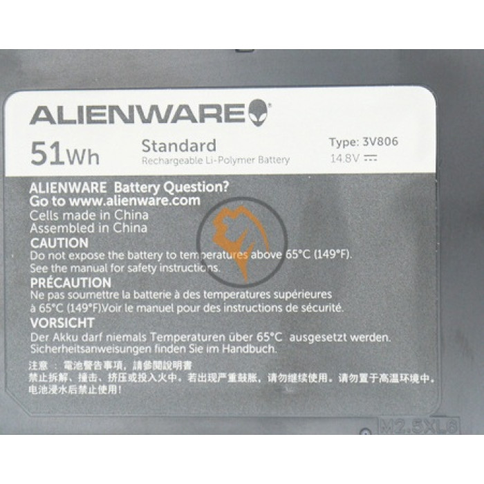 Оригінальна акумуляторна батарея Dell Alienware 13 3V806 51Wh