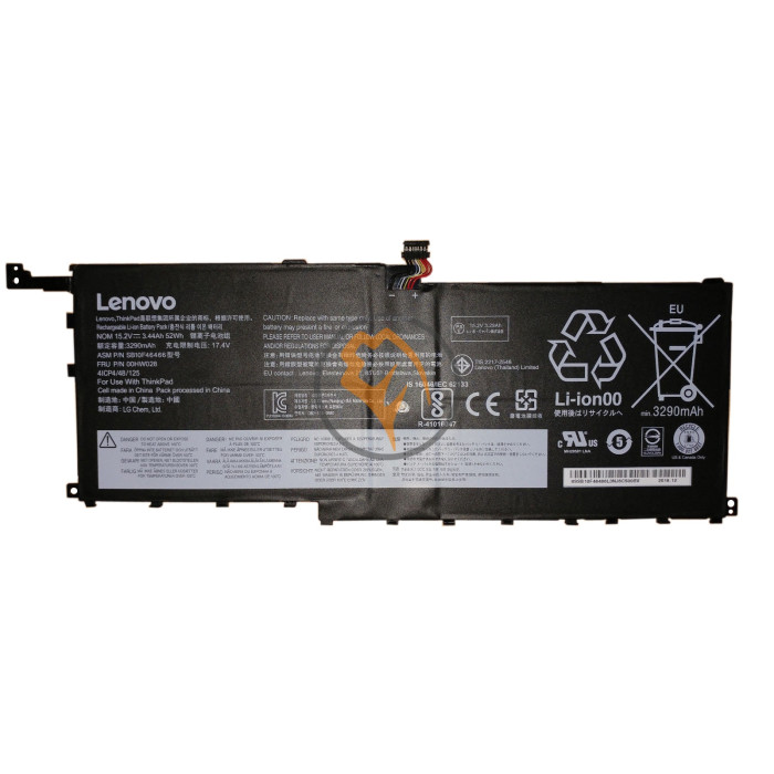 Оригінальна акумуляторна батарея Lenovo Thinkpad X1C 00HW028 52Wh