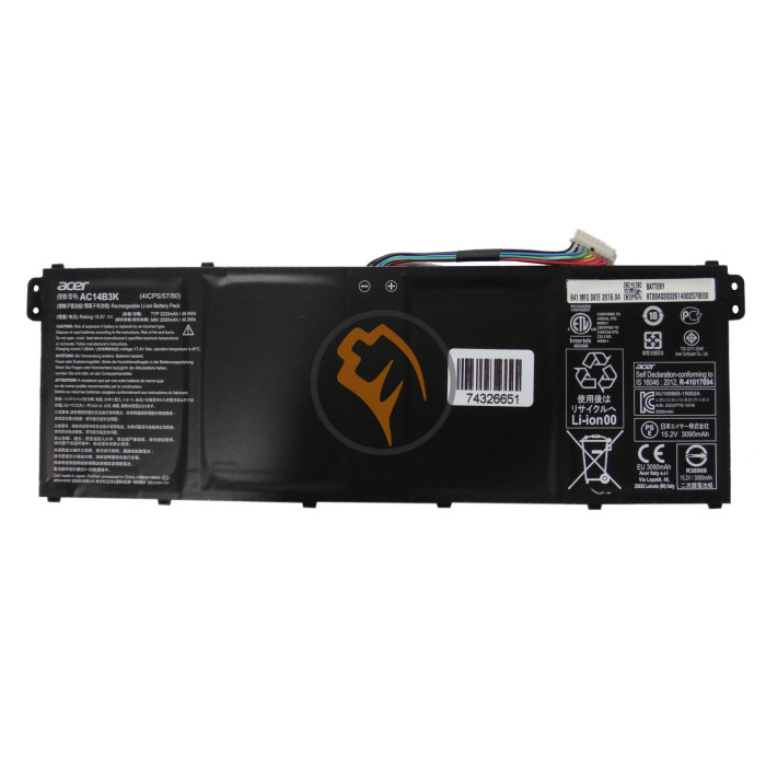 Оригінальна акумуляторна батарея Acer Aspire V3 R5 AC14B3K (4ICP5/57/80) 48.9Wh