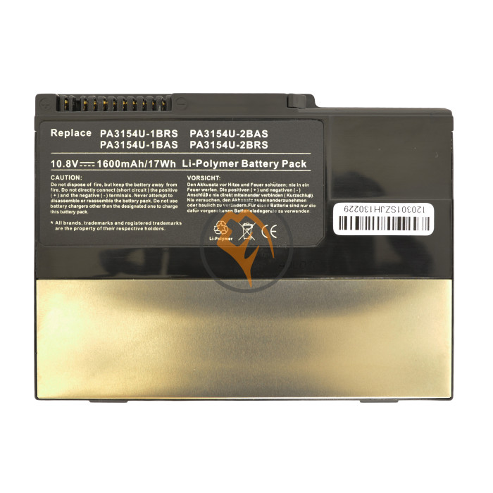 Акумуляторна батарея Toshiba PA3154U-1BRS 1600mAh