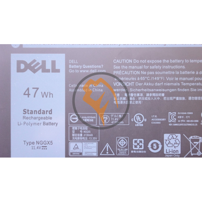 Оригінальна акумуляторна батарея Dell Latitude E5570 NGGX5 47Wh