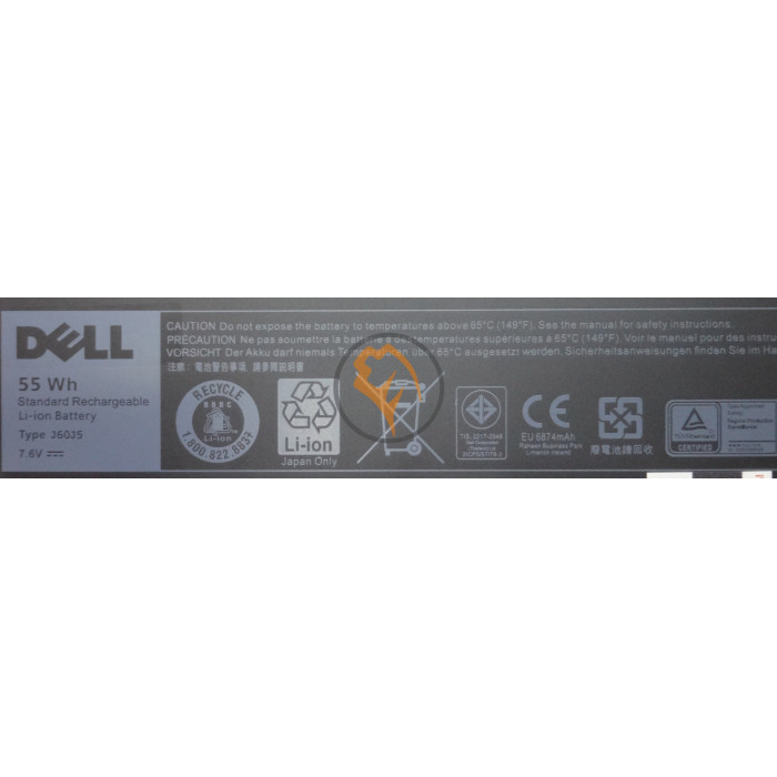 Оригінальна акумуляторна батарея Dell Latitude E7270 J60J5 55Wh