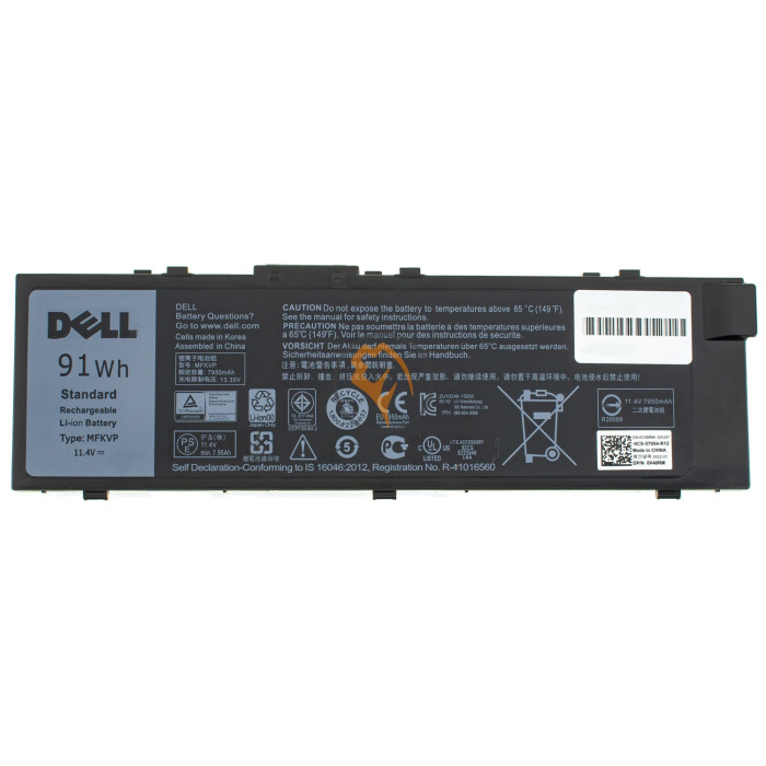 Оригінальна акумуляторна батарея Dell Precision M7710 MFKVP 91Wh