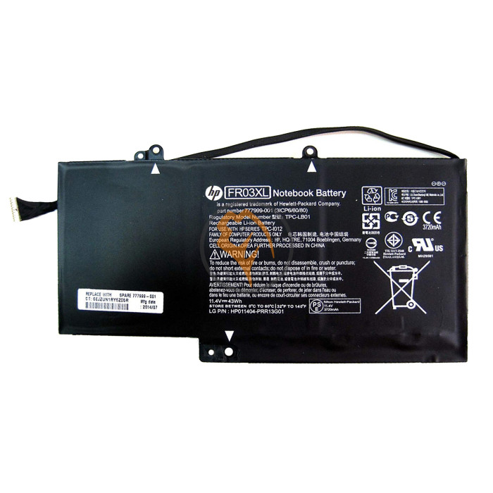 Оригінальна акумуляторна батарея HP FR03XL TPC-LB01 43Wh