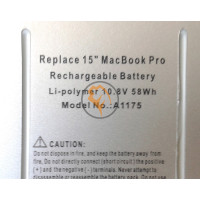 Акумуляторна батарея Apple A1175 MacBook Pro 15 5400mah