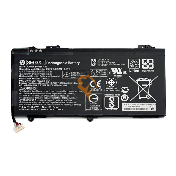 Оригінальна акумуляторна батарея HP SE03XL Pavilion 14 41.5Wh