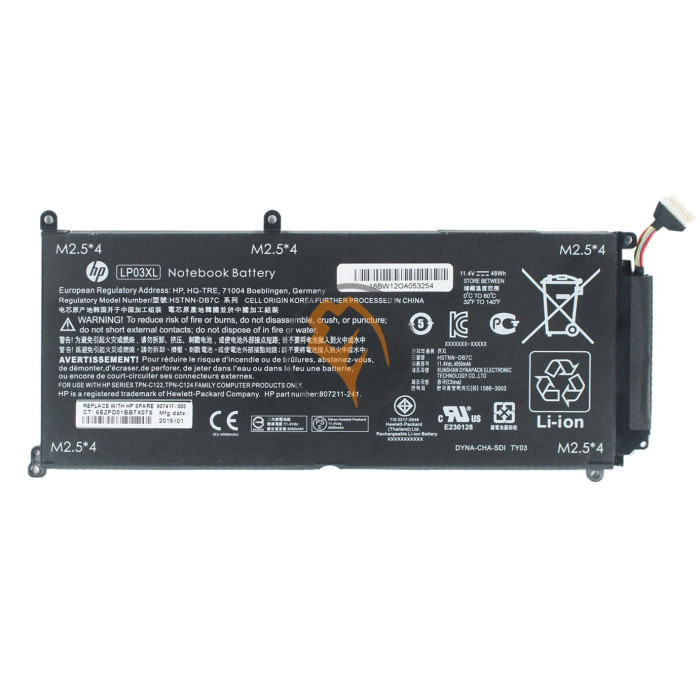 Оригінальна акумуляторна батарея HP Envy 15 LP03XL 55Wh
