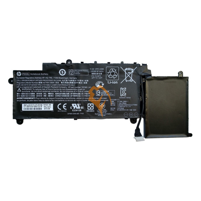 Оригінальна акумуляторна батарея HP Pavilion X360 PS03XL 43Wh