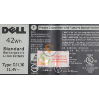 Оригінальна акумуляторна батарея Dell Latitude 7280 DJ1J0 42Wh