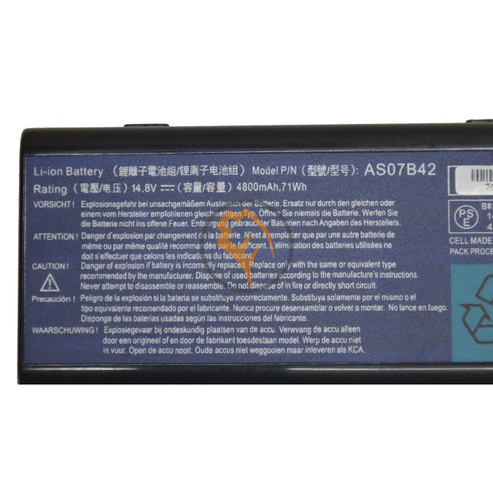 Оригінальна акумуляторна батарея Acer AS07B31 Aspire 5315 14.8V 4400mAh