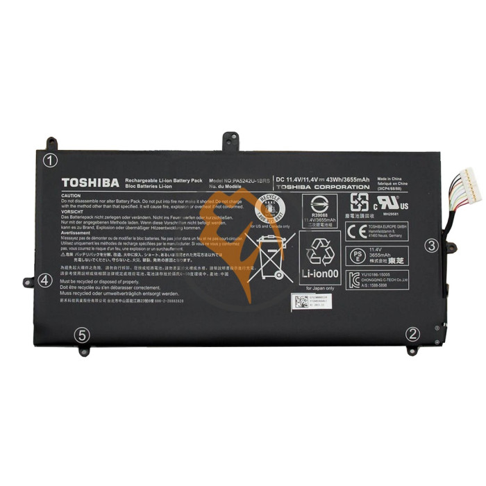 Оригінальна акумуляторна батарея Toshiba Radius P25W-C PA5242U-1BRS 43Wh