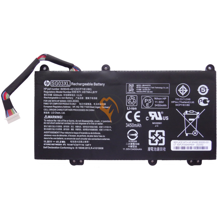 Оригінальна акумуляторна батарея HP Pavilion 14-AL100 SG03XL 61.6Wh