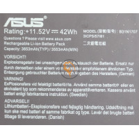 Оригінальна акумуляторна батарея Asus VivoBook S14 S410UQ B31N1707 42Wh