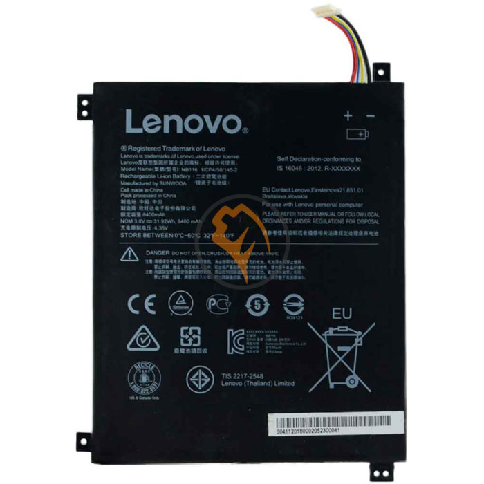 Оригінальна акумуляторна батарея Lenovo 5B10K37675 IdeaPad 100S-11IBY 31.92Wh