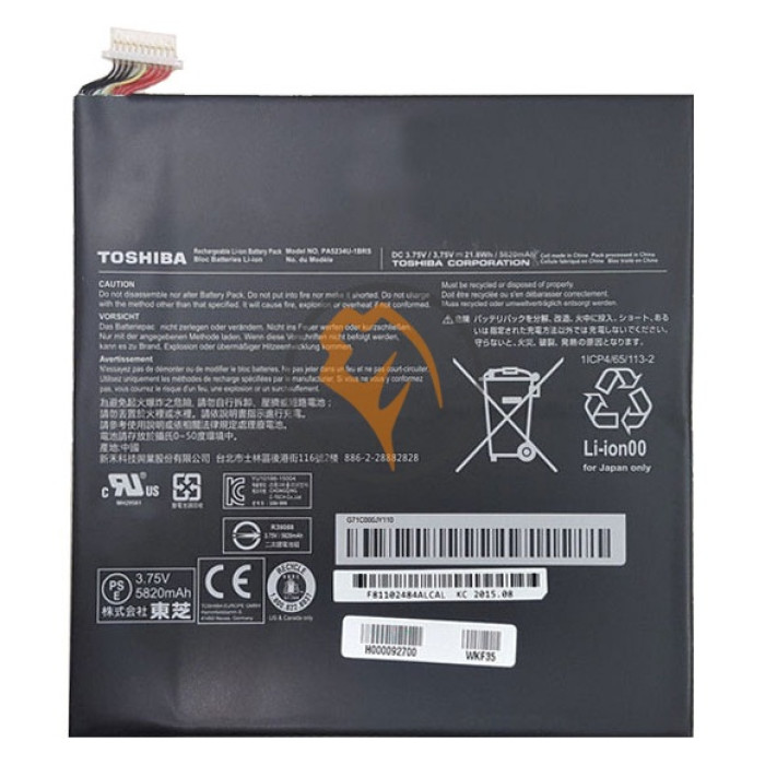 Оригінальна акумуляторна батарея Toshiba PA5234U-1BRS Satellite Click 10 LX0W-C32 21.8Wh