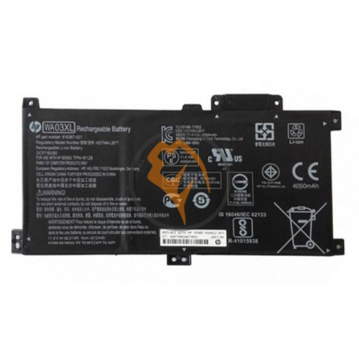 Оригінальна акумуляторна батарея HP WA03XL Pavilion X360 48.01Wh