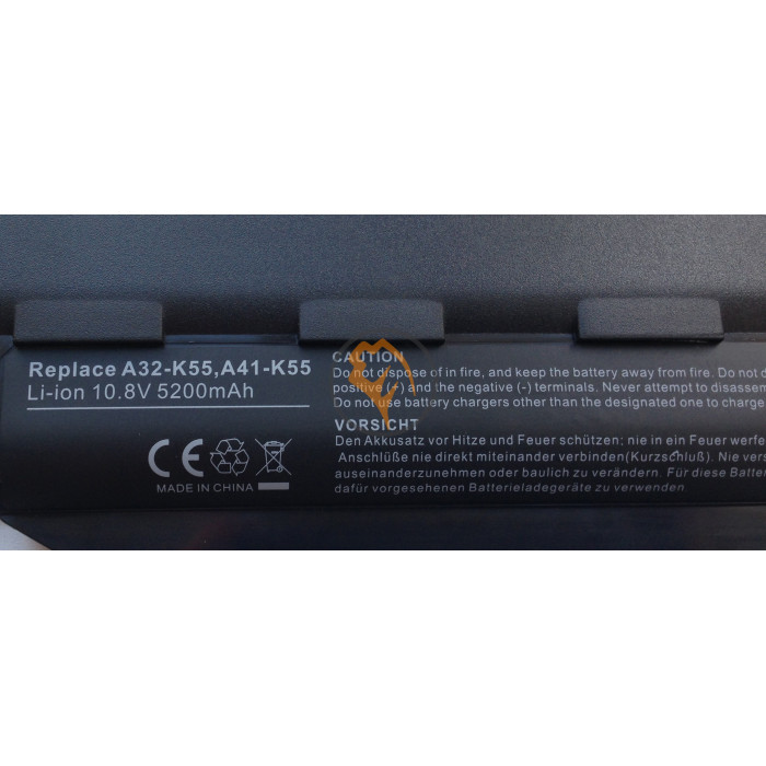 Акумуляторна батарея Asus A32-K55 5200mAh
