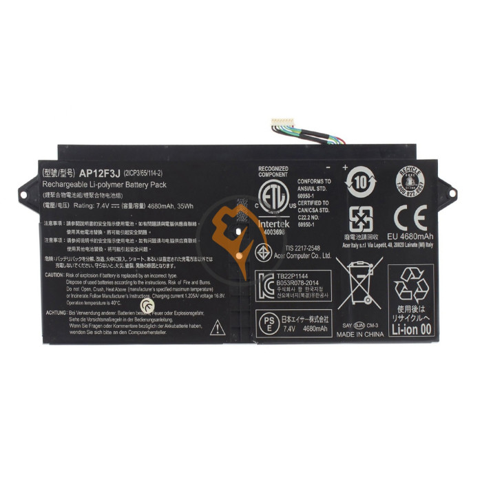 Оригінальна акумуляторна батарея Acer AP12F3J Aspire S791 35Wh