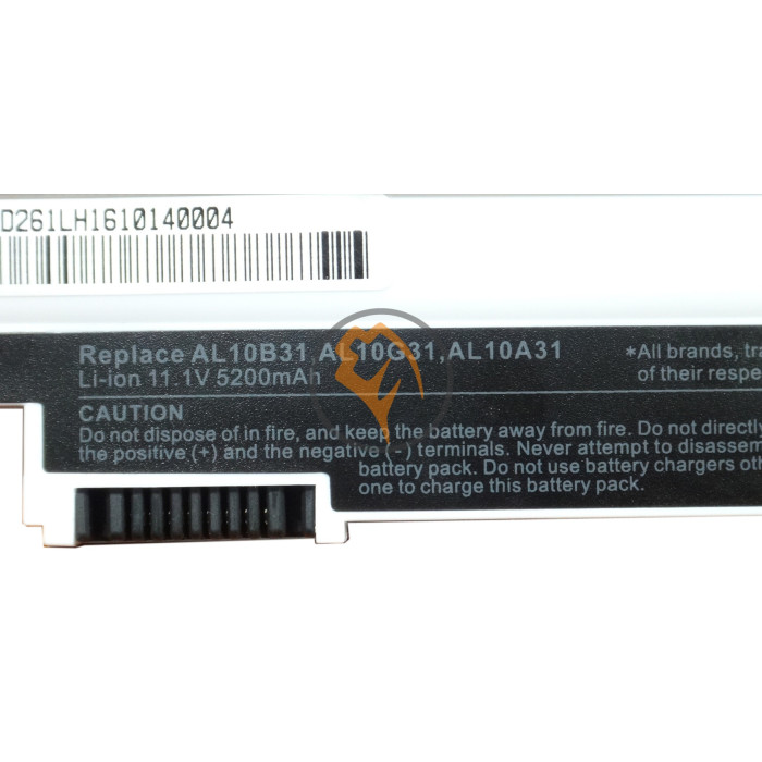 Акумуляторна батарея Acer AL10B31 Aspire One D255 біла 5200mAh