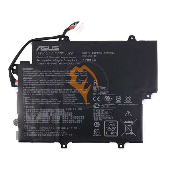 Оригінальна акумуляторна батарея Asus C21N1625 VivoBook Flip 12 TP203NA-DH22T 38Wh