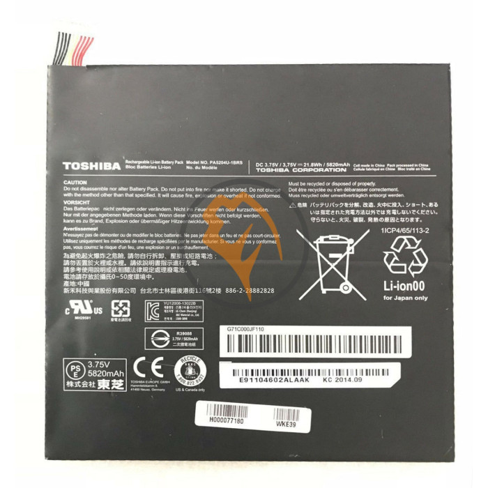 Оригінальна акумуляторна батарея Toshiba PA5204U-1BRS Encore 2 21.8Wh