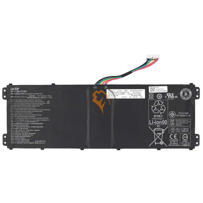 Оригінальна акумуляторна батарея Acer Predator PH517-51 AP17C5P 74Wh