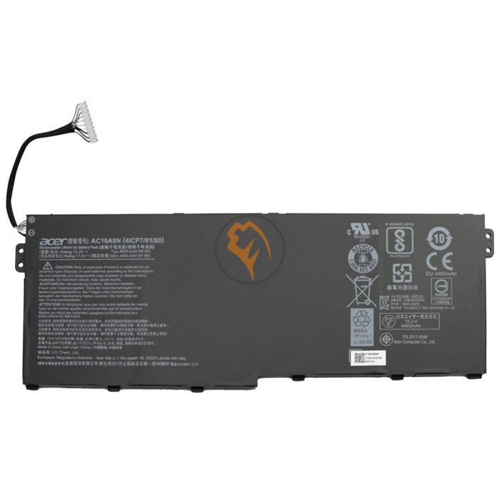 Оригінальна акумуляторна батарея Acer Aspire V17 AC16A8N 69Wh